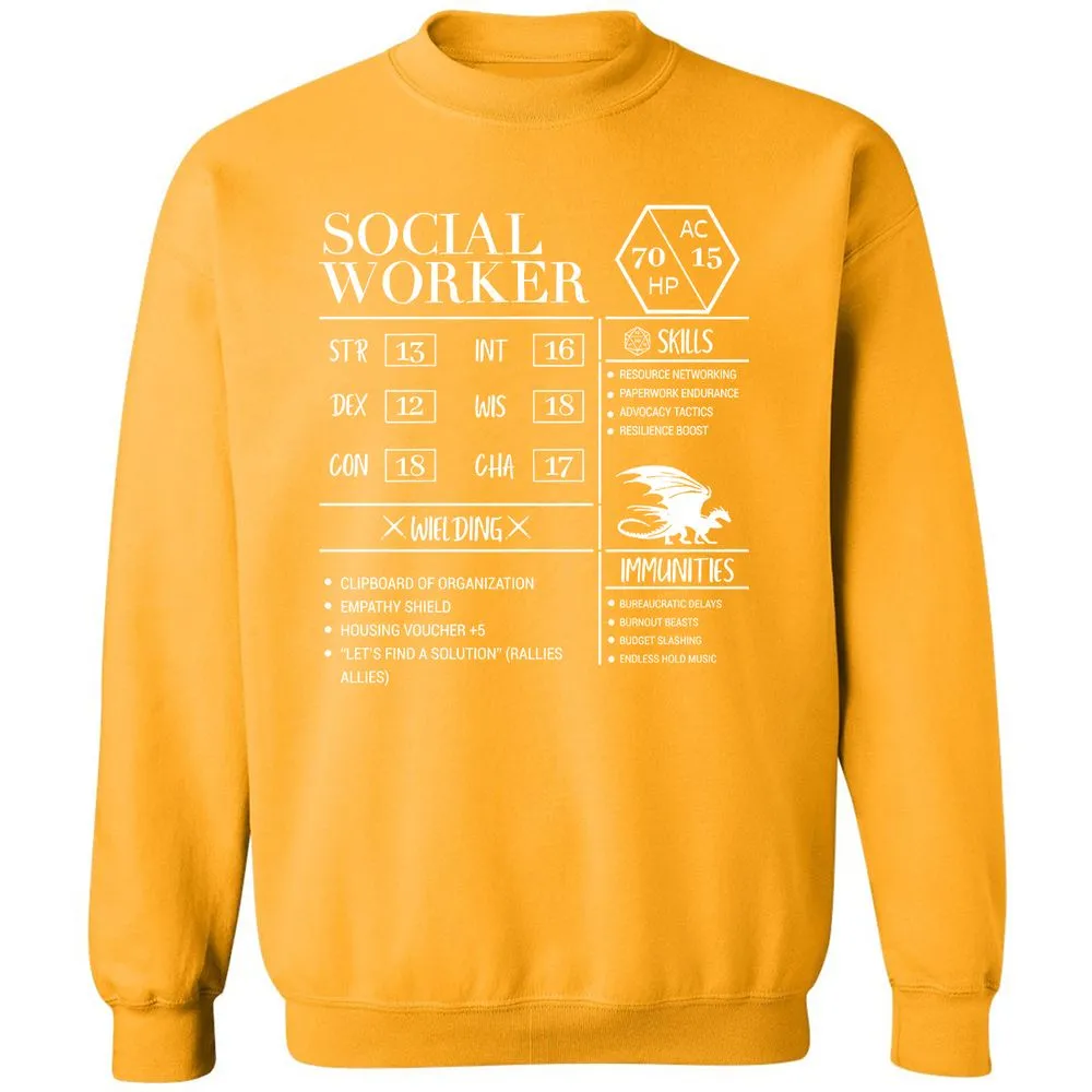 Social Worker New Classic Unisex Sweatshirt - Gold - 11