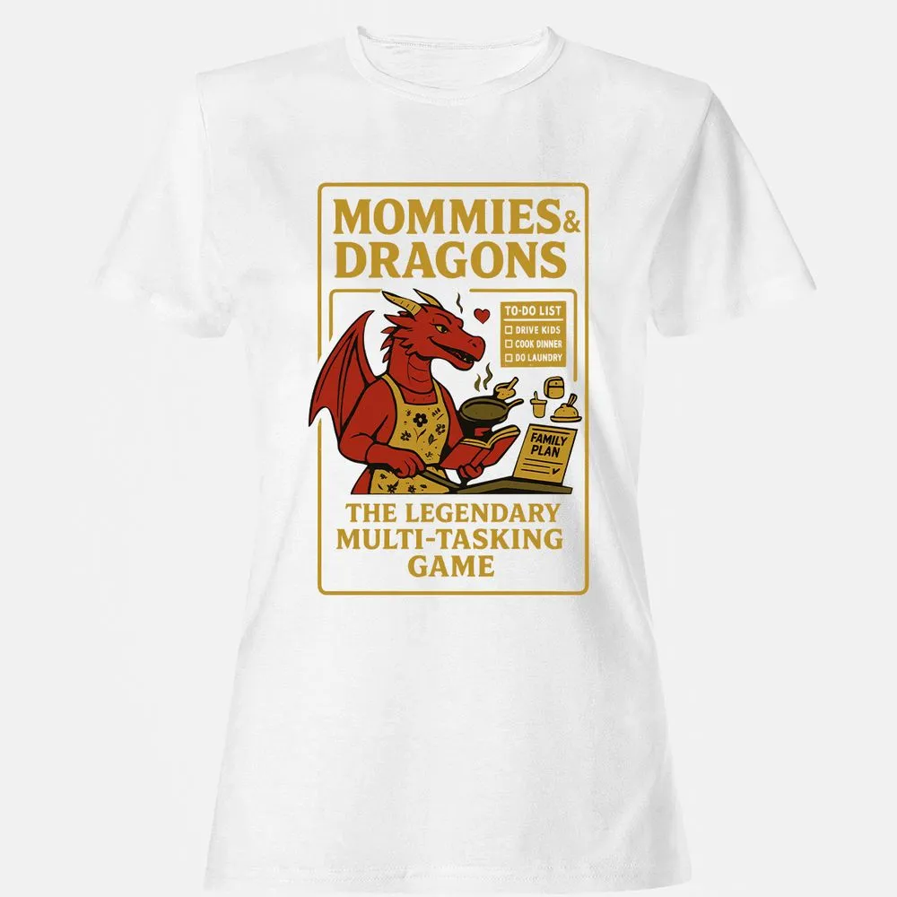 Mommies & Dragons Women's T-Shirt - White - 16