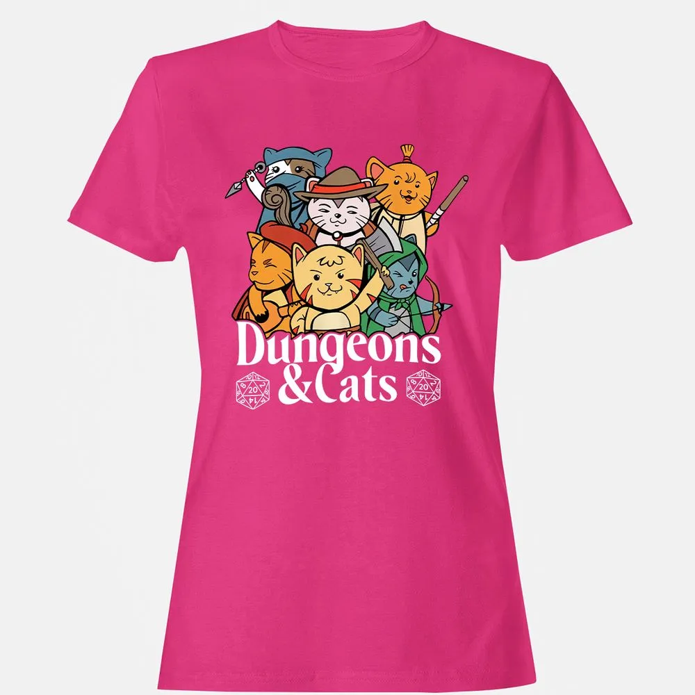 Dungeons & Cats Women's T-Shirt - Heliconia - 6