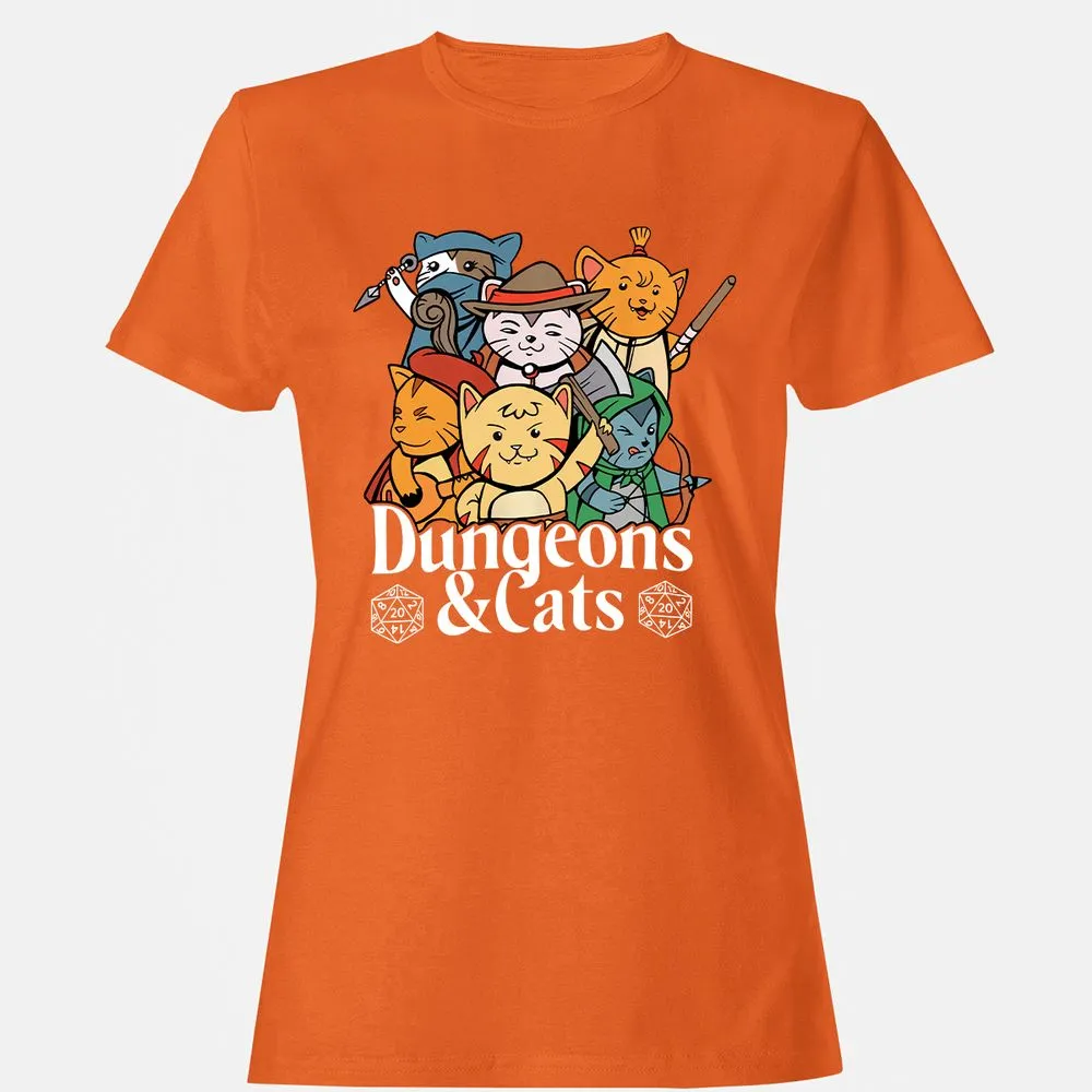 Dungeons & Cats Women's T-Shirt - Orange - 11