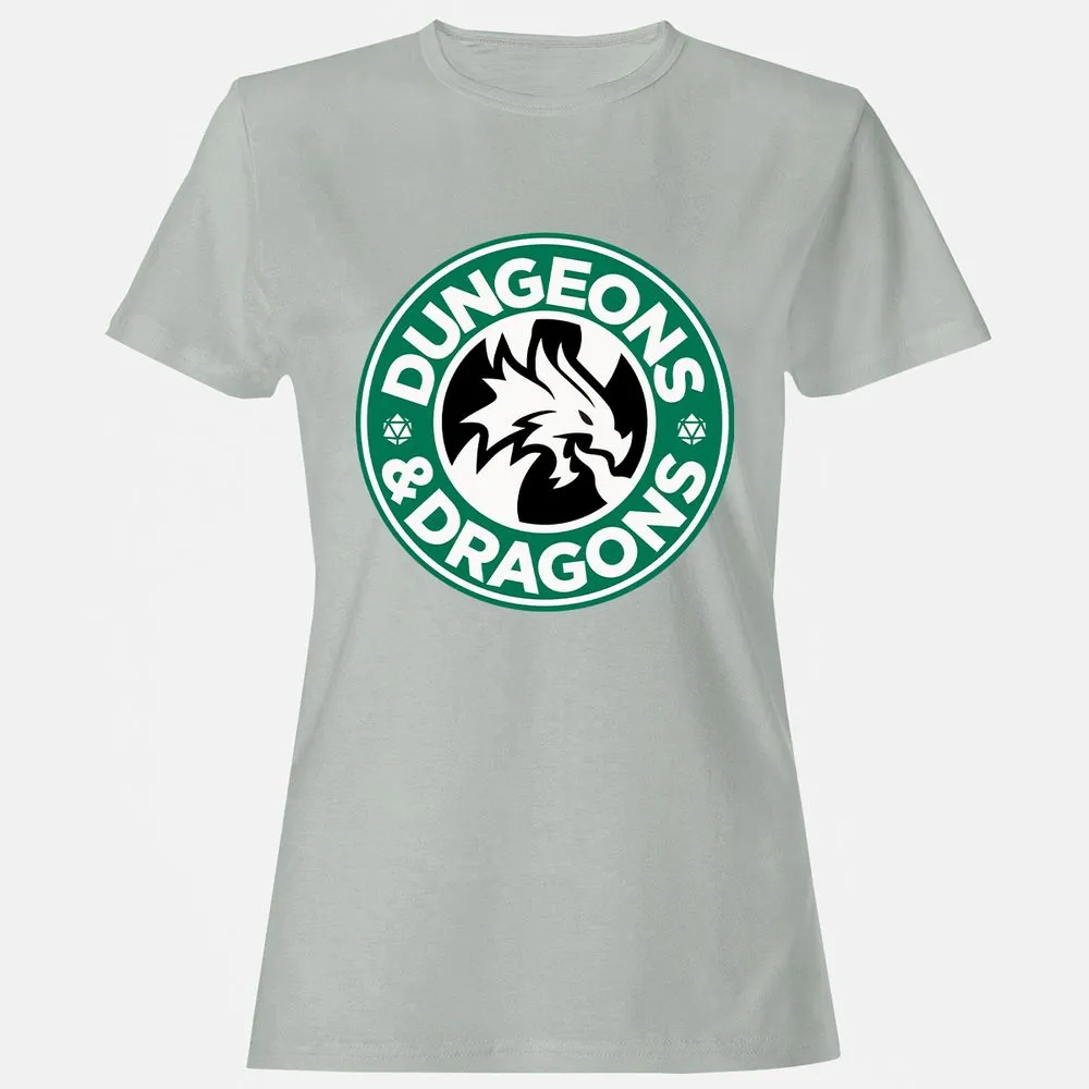 D&D Coffee Women's T-Shirt - Ash - 2