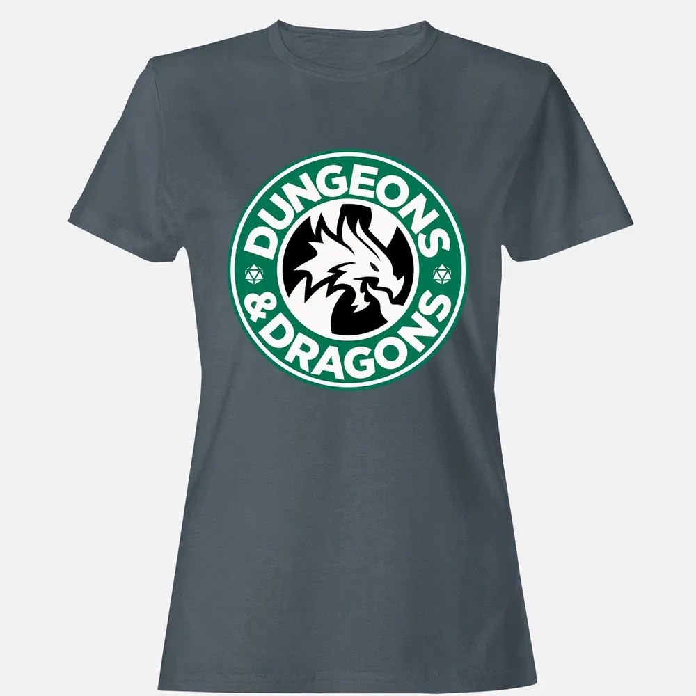 D&D Coffee Women's T-Shirt - Charcoal - 3