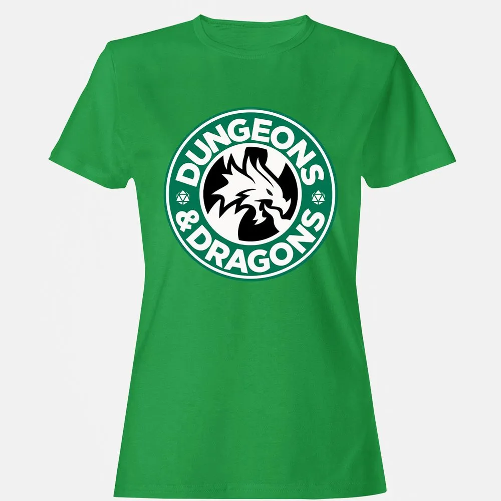 D&D Coffee Women's T-Shirt - Irish Green - 7
