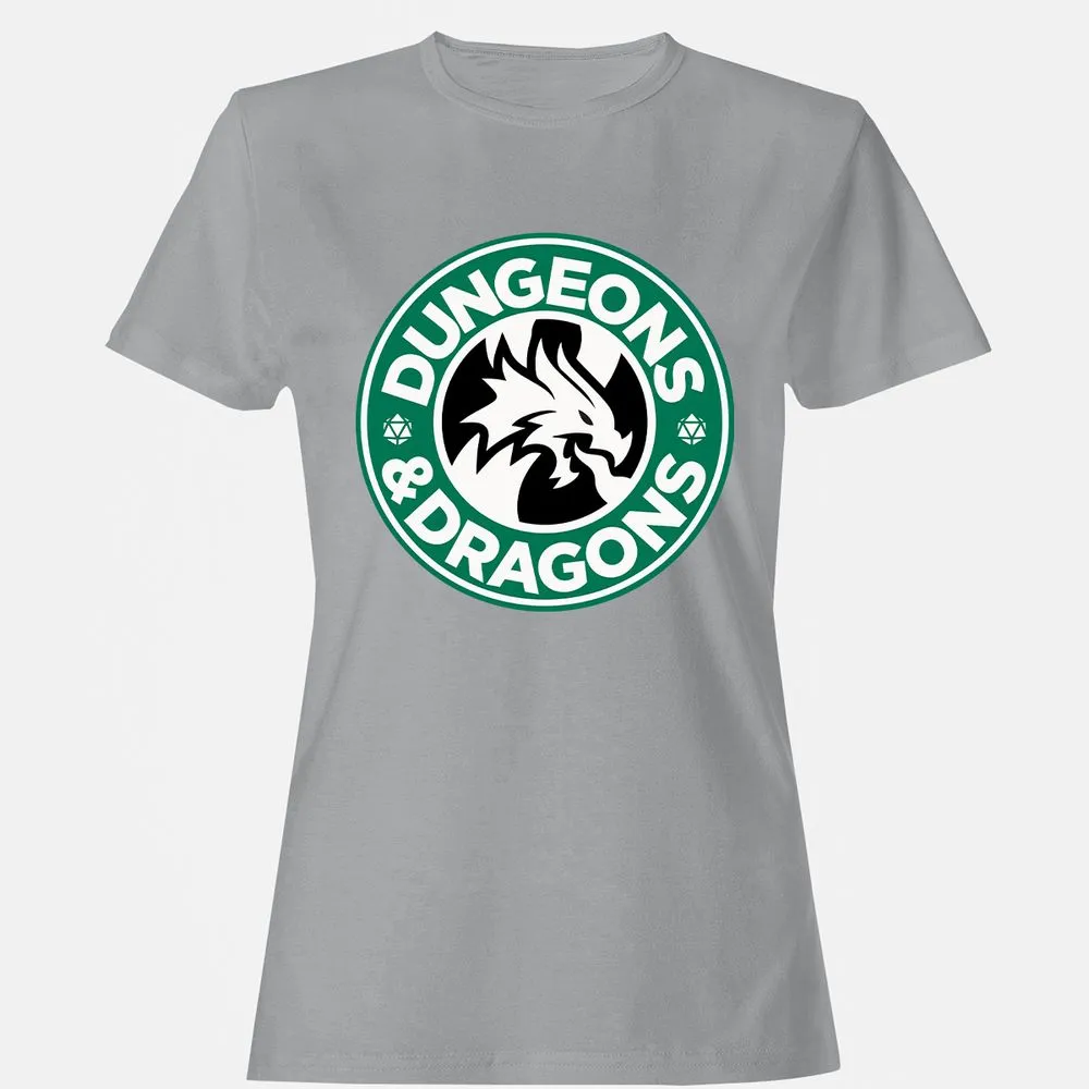 D&D Coffee Women's T-Shirt - Sport Grey - 15