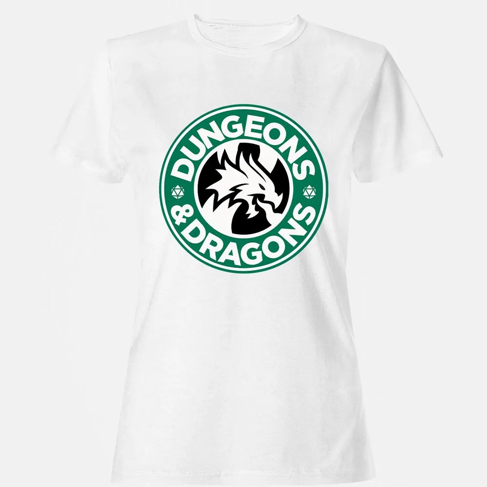 D&D Coffee Women's T-Shirt - White - 16