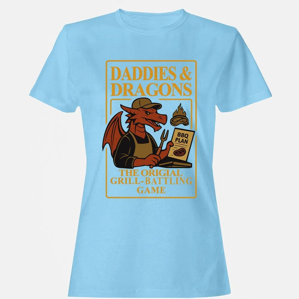 Daddies & Dragons Women's T-Shirt - Light Blue - 8