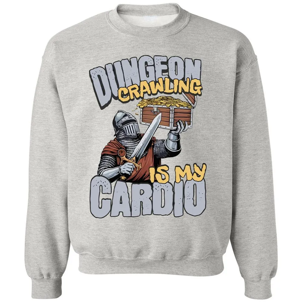 Dungeon Crawling Is My Cardio Classic Unisex Sweatshirt - Ash - 8