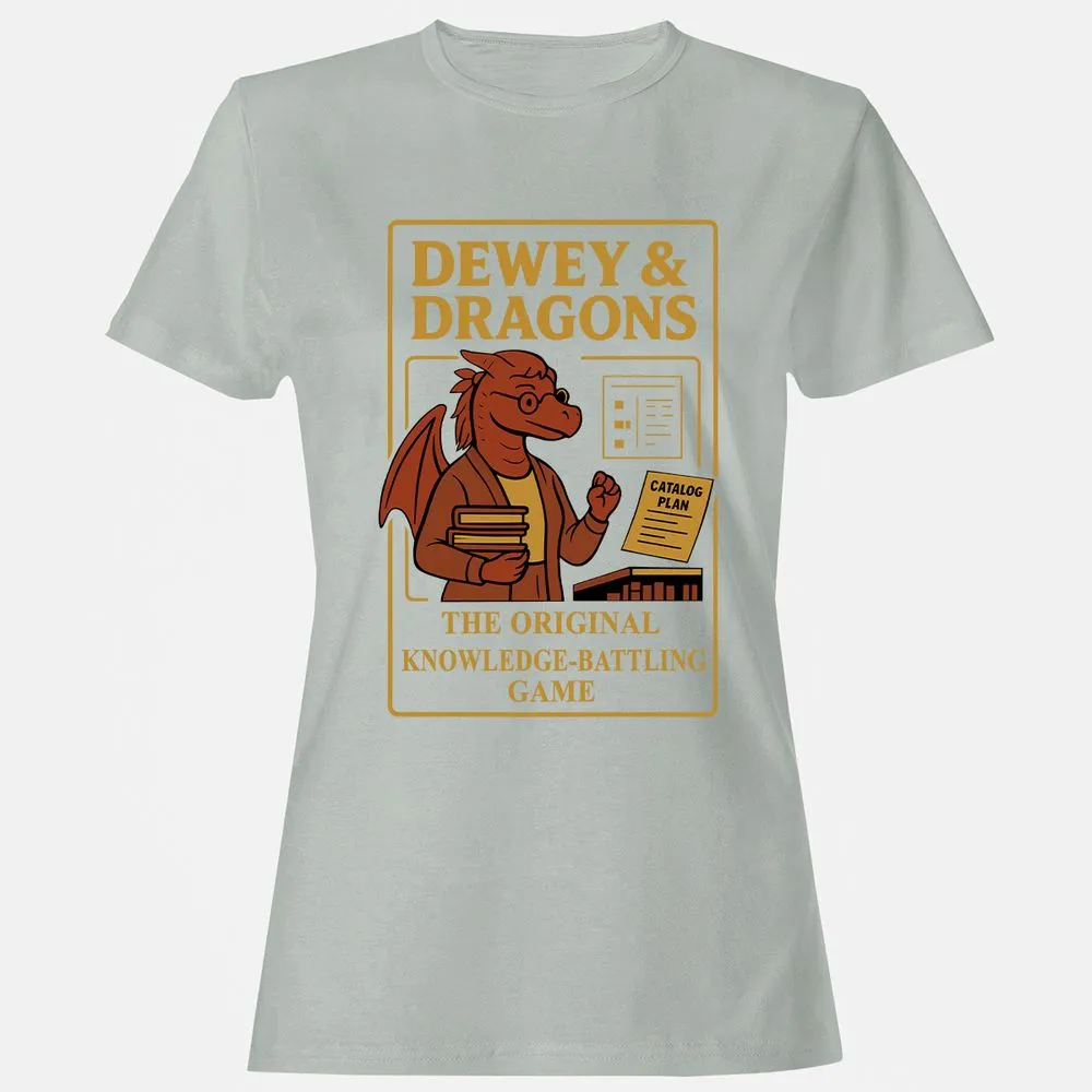 Dewey & Dragons Women's T-Shirt - Ash - 2