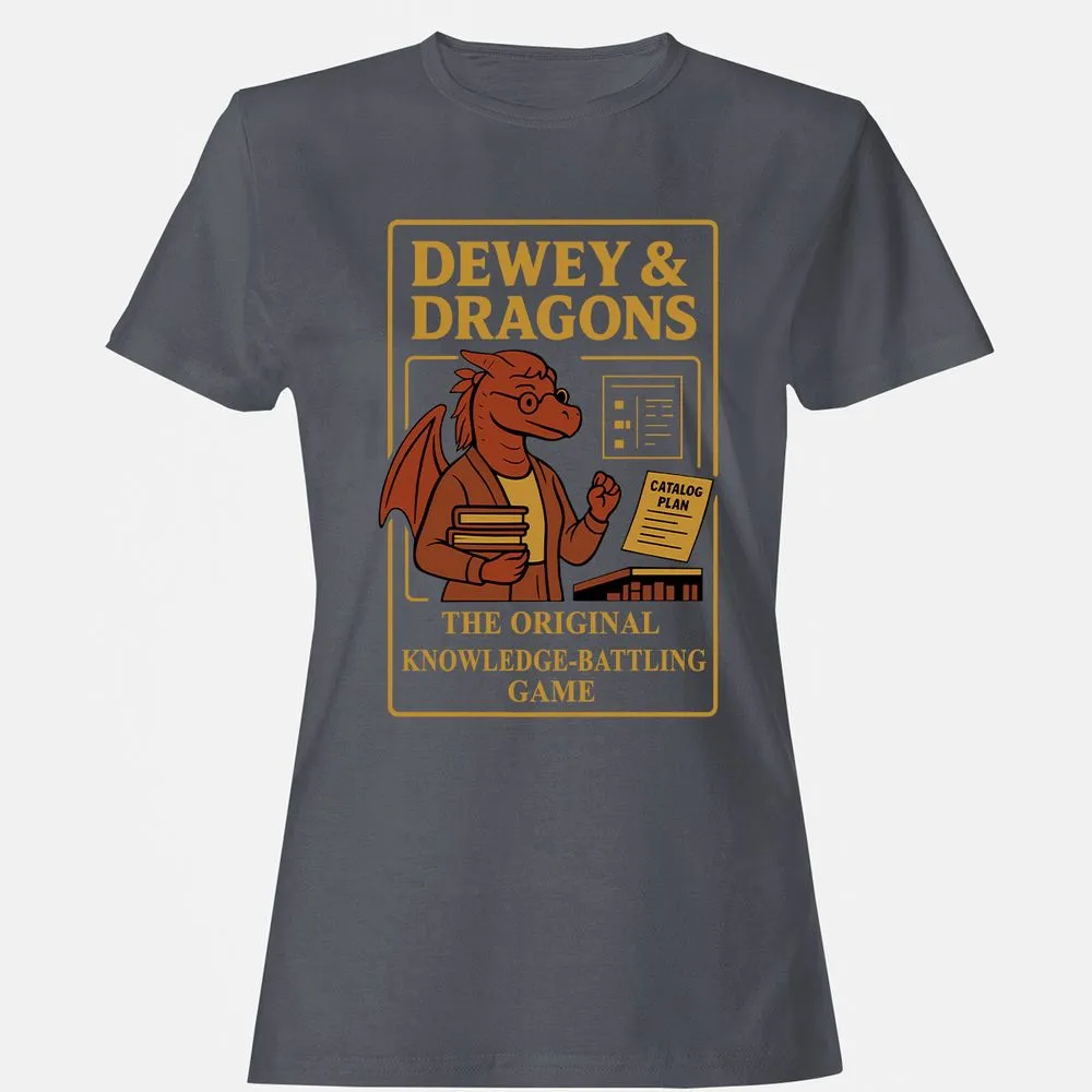 Dewey & Dragons Women's T-Shirt - Dark Heather - 5