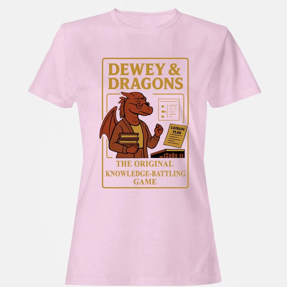 Dewey & Dragons Women's T-Shirt - Light Pink - 9