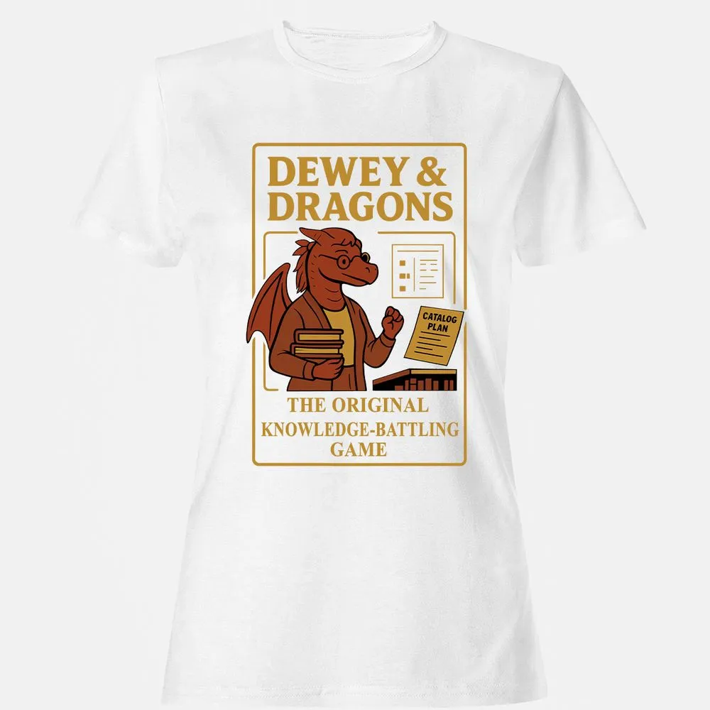 Dewey & Dragons Women's T-Shirt - White - 16