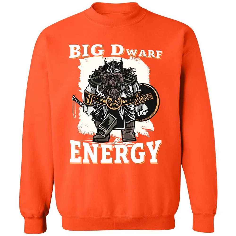 Big Dwarf Energy Classic Unisex Sweatshirt - Orange - 10