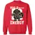 Big Dwarf Energy Classic Unisex Sweatshirt - Red - 5