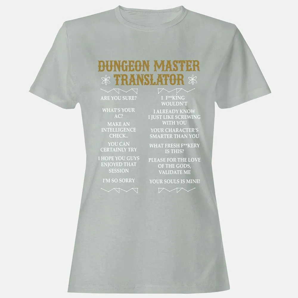 Dungeon Master Translator Women's T-Shirt - Ash - 2