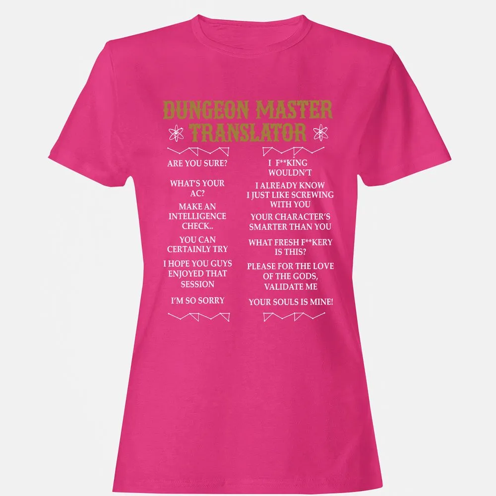 Dungeon Master Translator Women's T-Shirt - Heliconia - 6