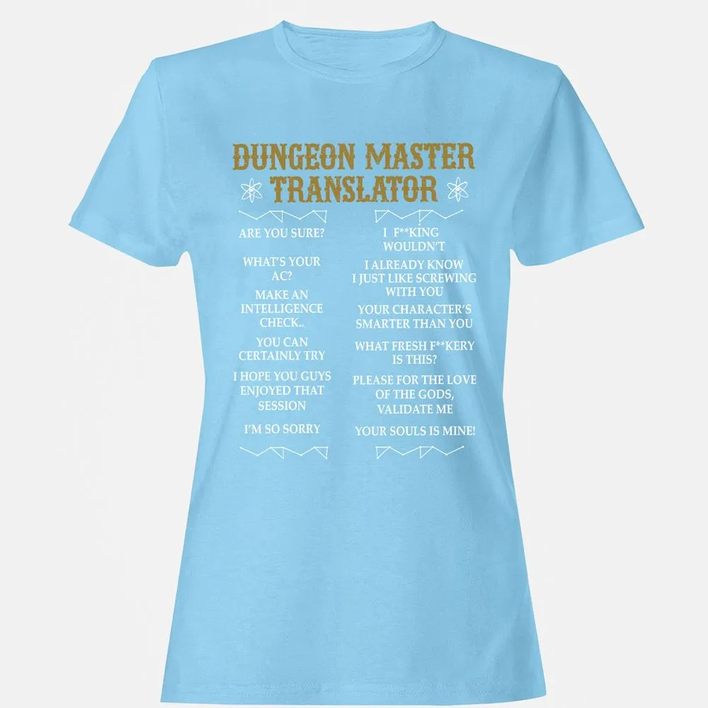 Dungeon Master Translator Women's T-Shirt - Light Blue - 8