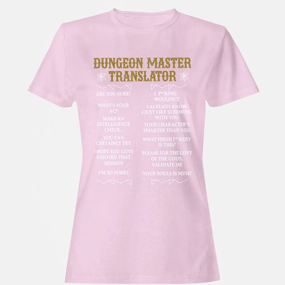 Dungeon Master Translator Women's T-Shirt - Light Pink - 9