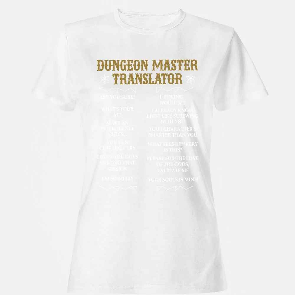 Dungeon Master Translator Women's T-Shirt - White - 16