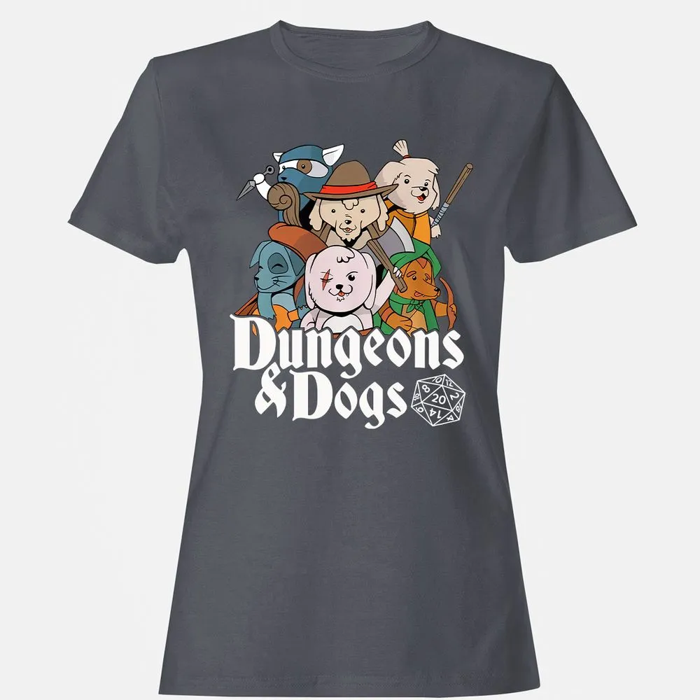 Dungeons & Dogs Women's T-Shirt - Dark Heather - 5