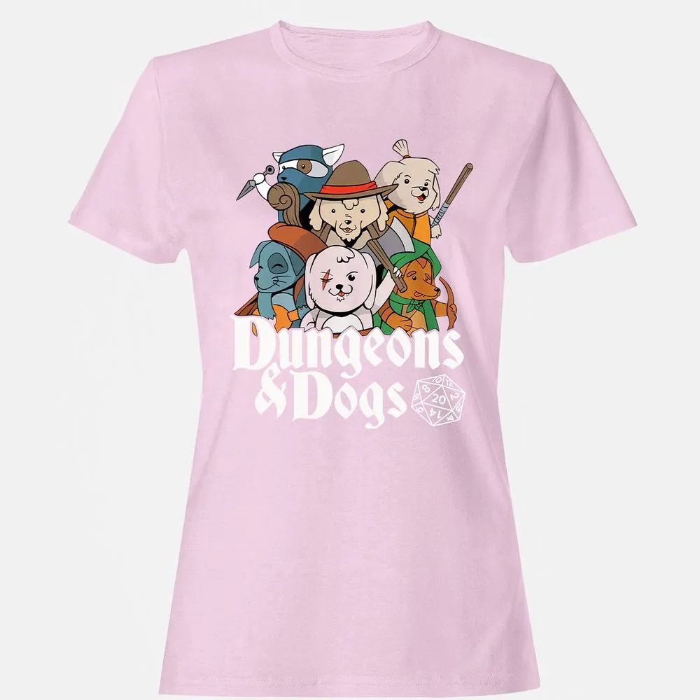 Dungeons & Dogs Women's T-Shirt - Light Pink - 9