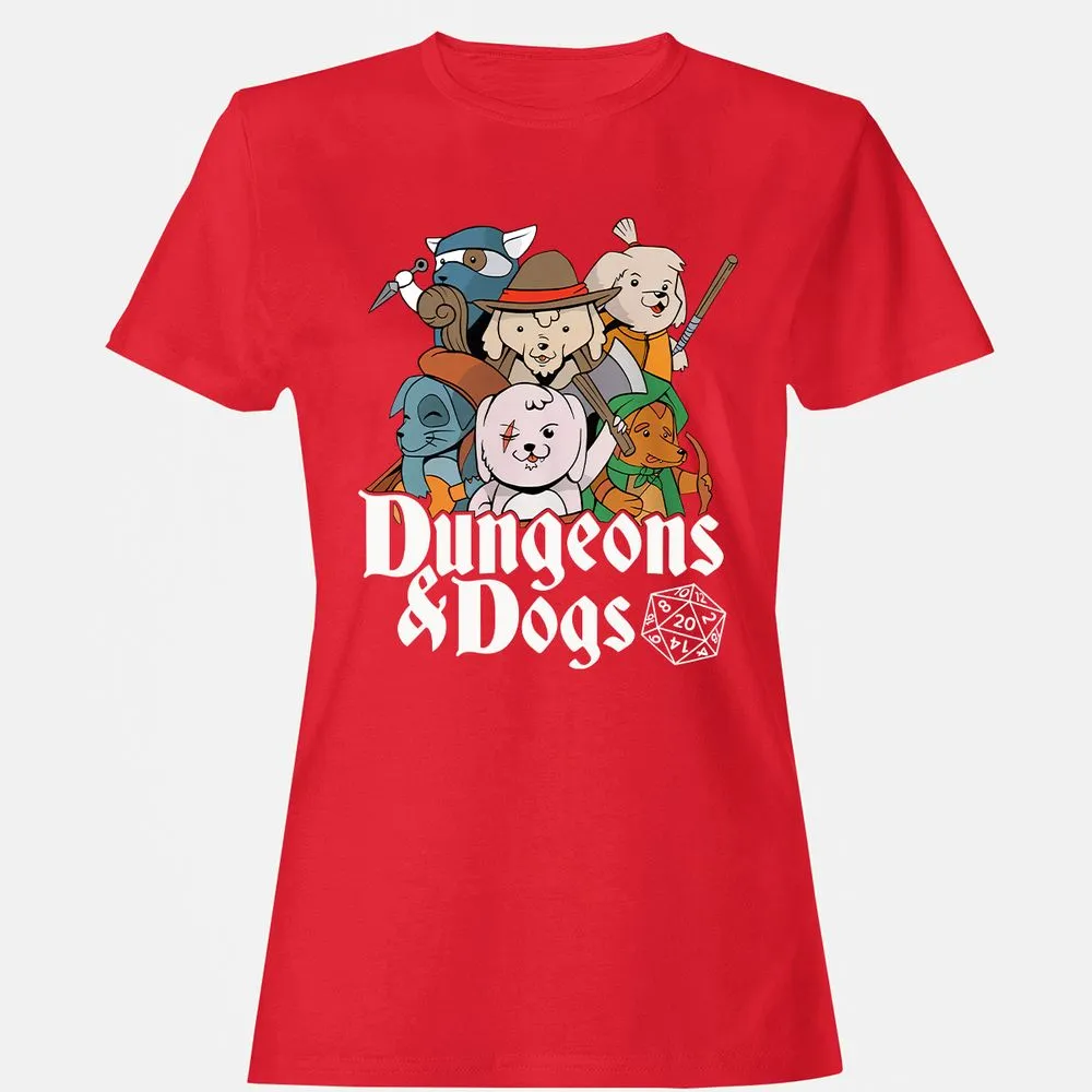 Dungeons & Dogs Women's T-Shirt - Red - 13