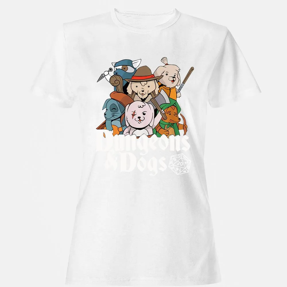 Dungeons & Dogs Women's T-Shirt - White - 16