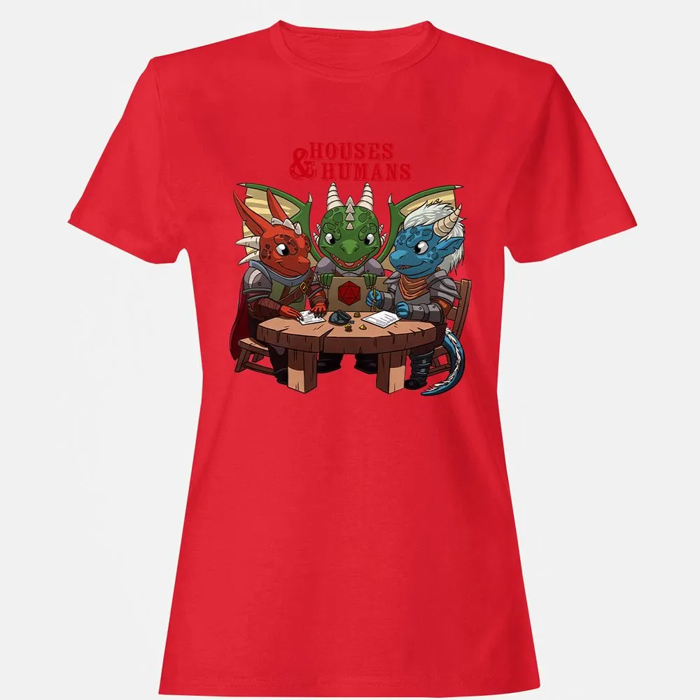 Houses & Humans Women's T-Shirt - Red - 13