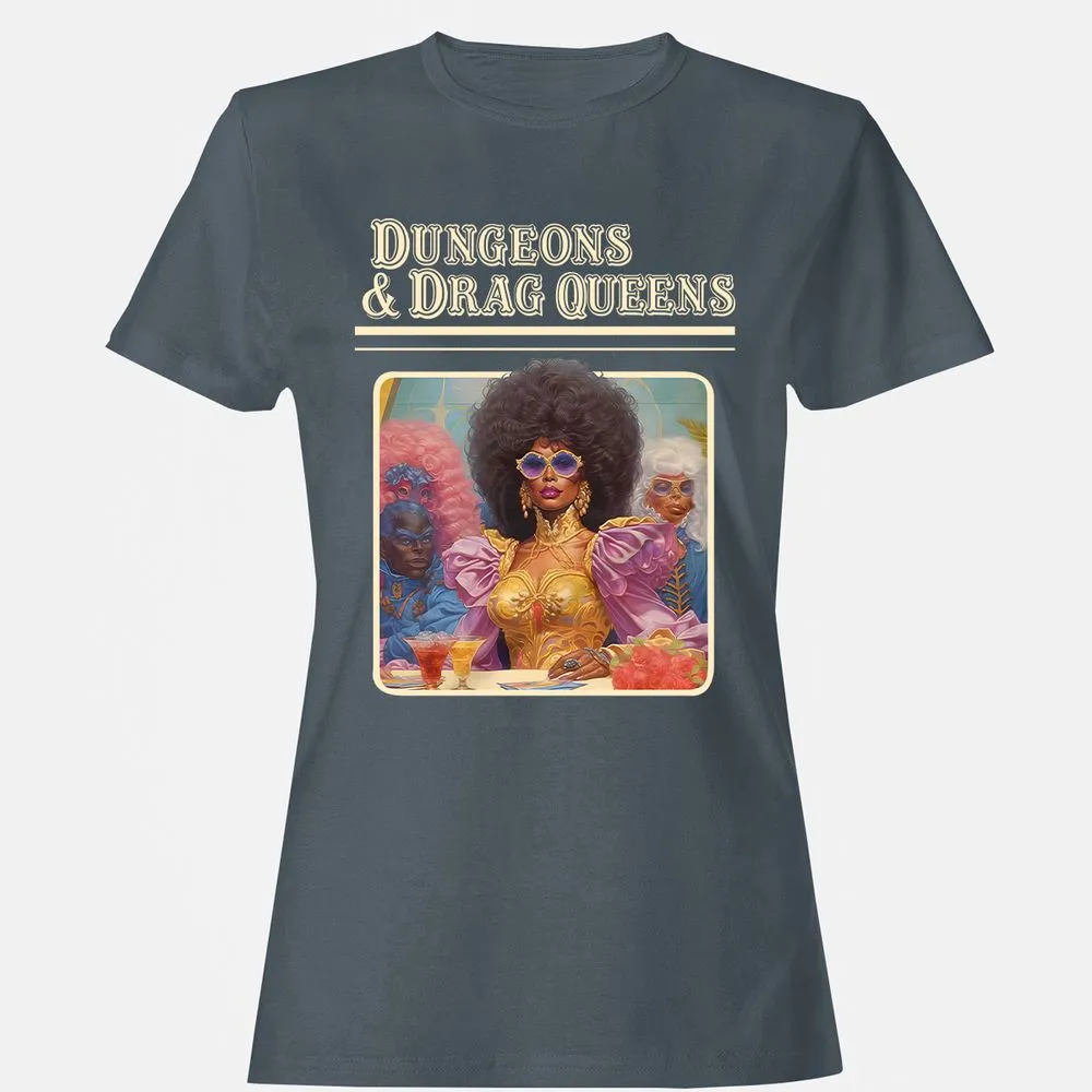 Dungeons & Drag Queens Women's T-Shirt - Charcoal - 3