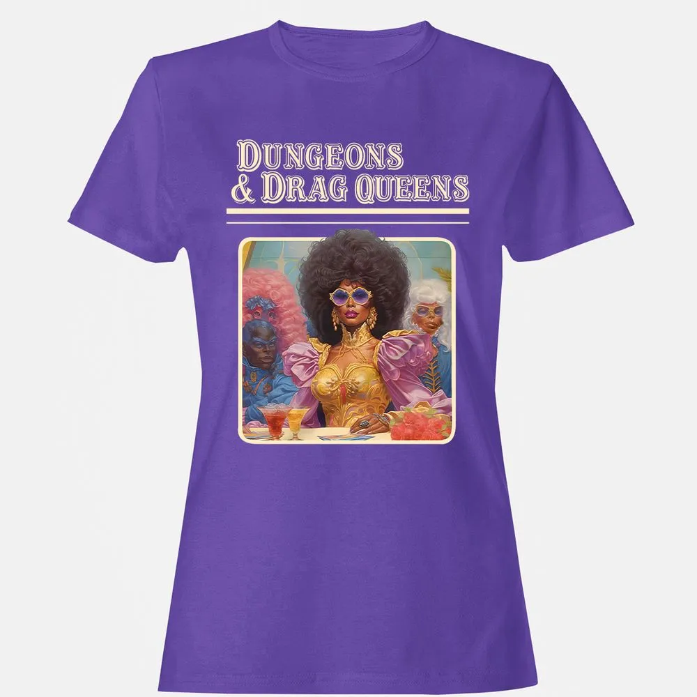Dungeons & Drag Queens Women's T-Shirt - Purple - 12