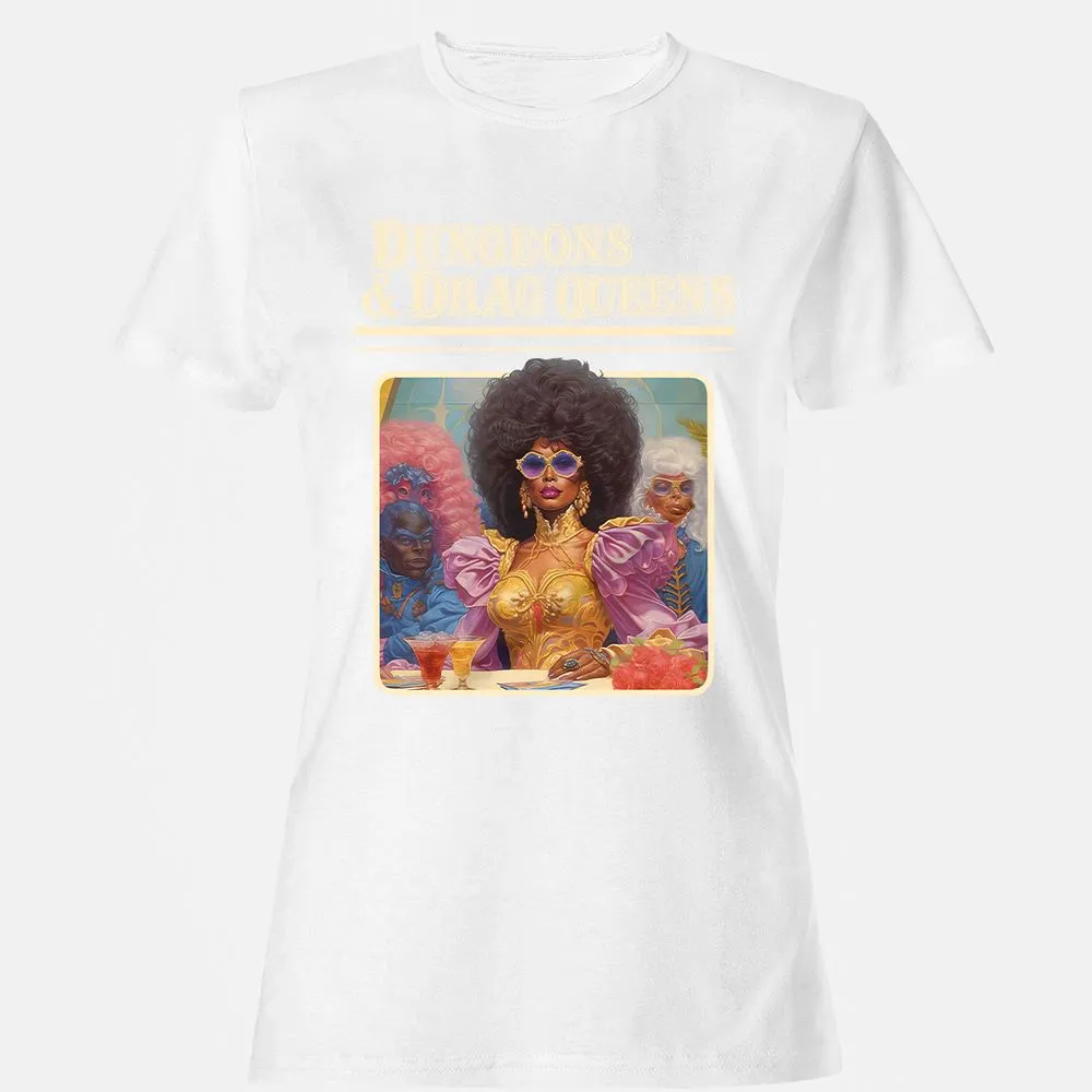 Dungeons & Drag Queens Women's T-Shirt - White - 16