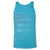 Writer Unisex Jersey Tank - Aqua Triblend - 3