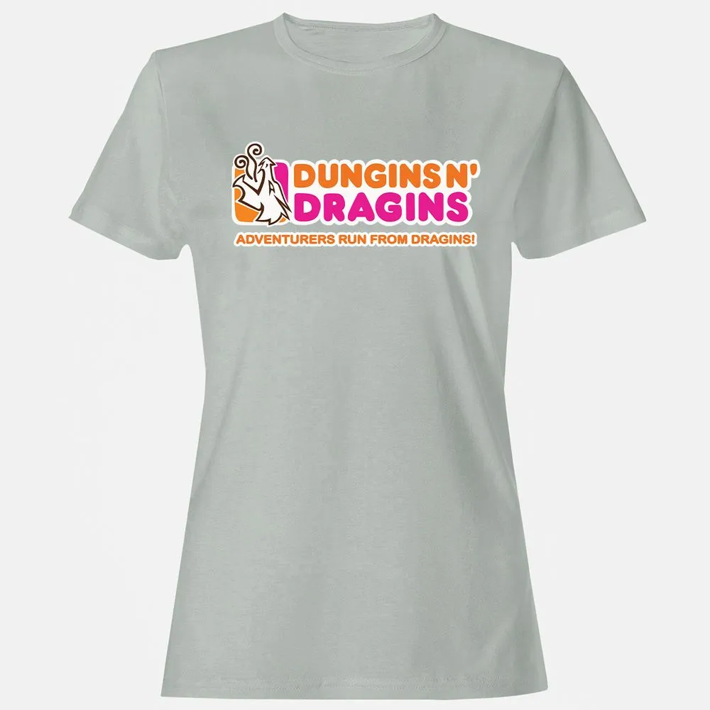Dungins & Dragins Women's T-Shirt - Ash - 2