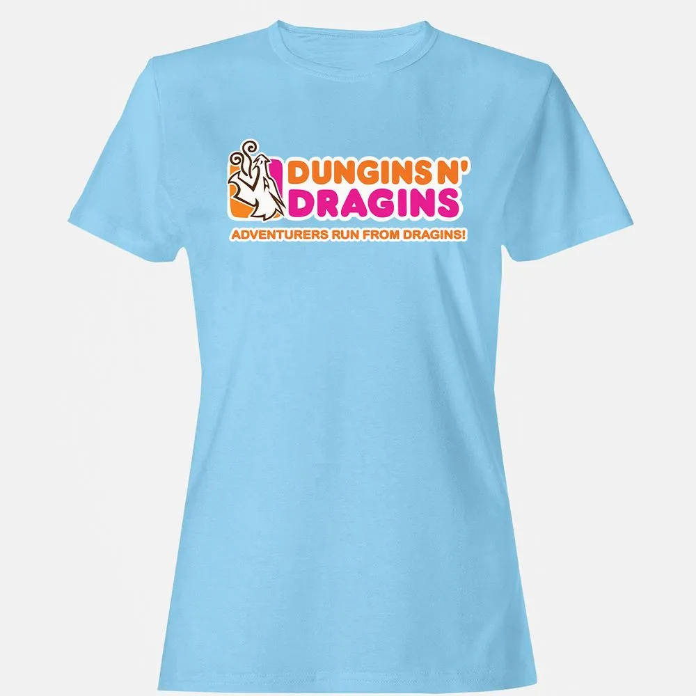 Dungins & Dragins Women's T-Shirt - Light Blue - 8