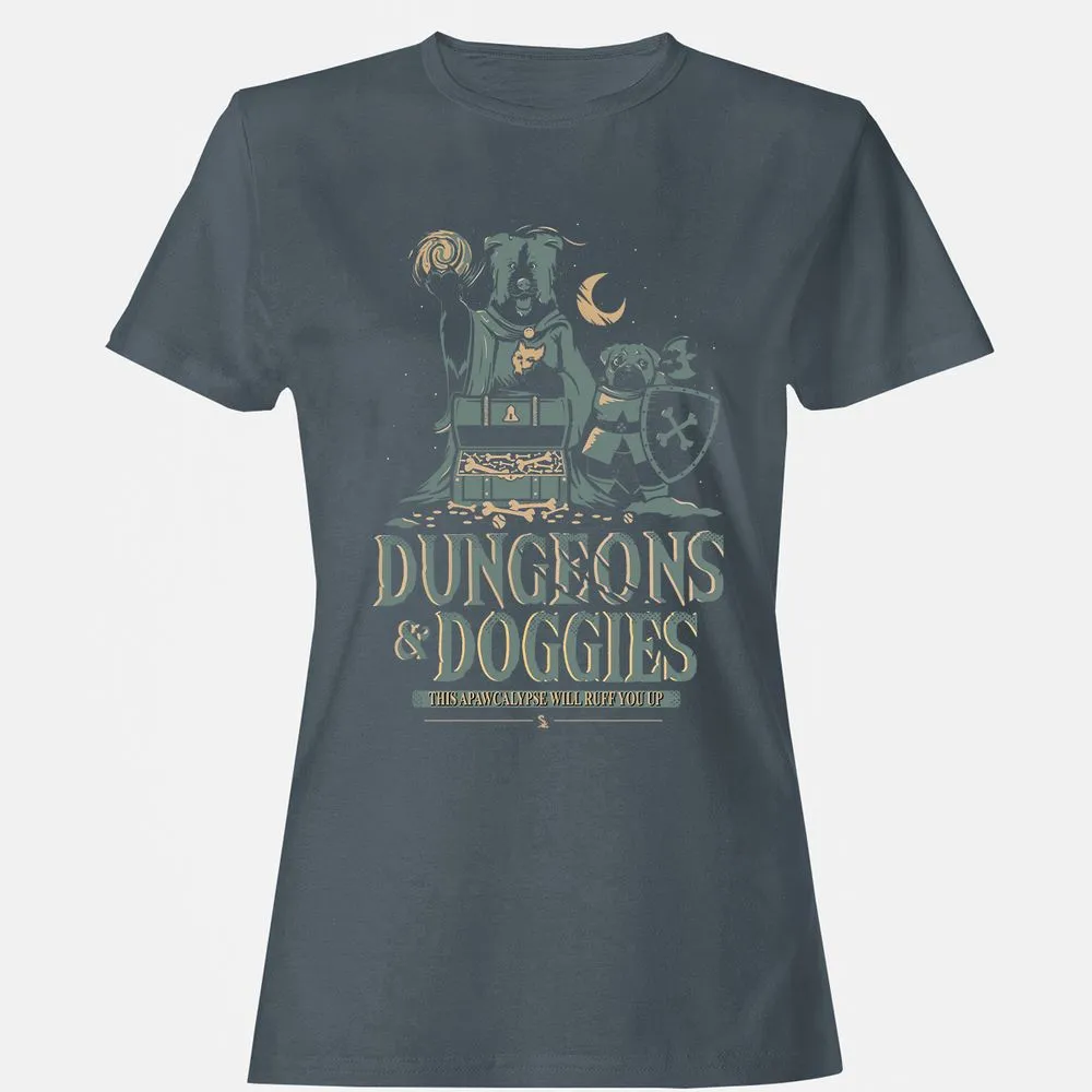 Dungeons & Doggies Women's T-Shirt - Charcoal - 3
