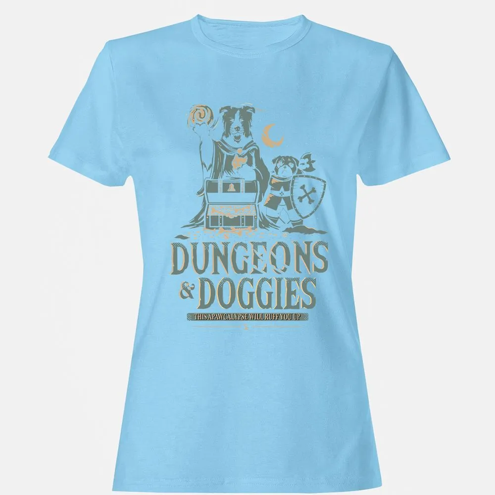 Dungeons & Doggies Women's T-Shirt - Light Blue - 8