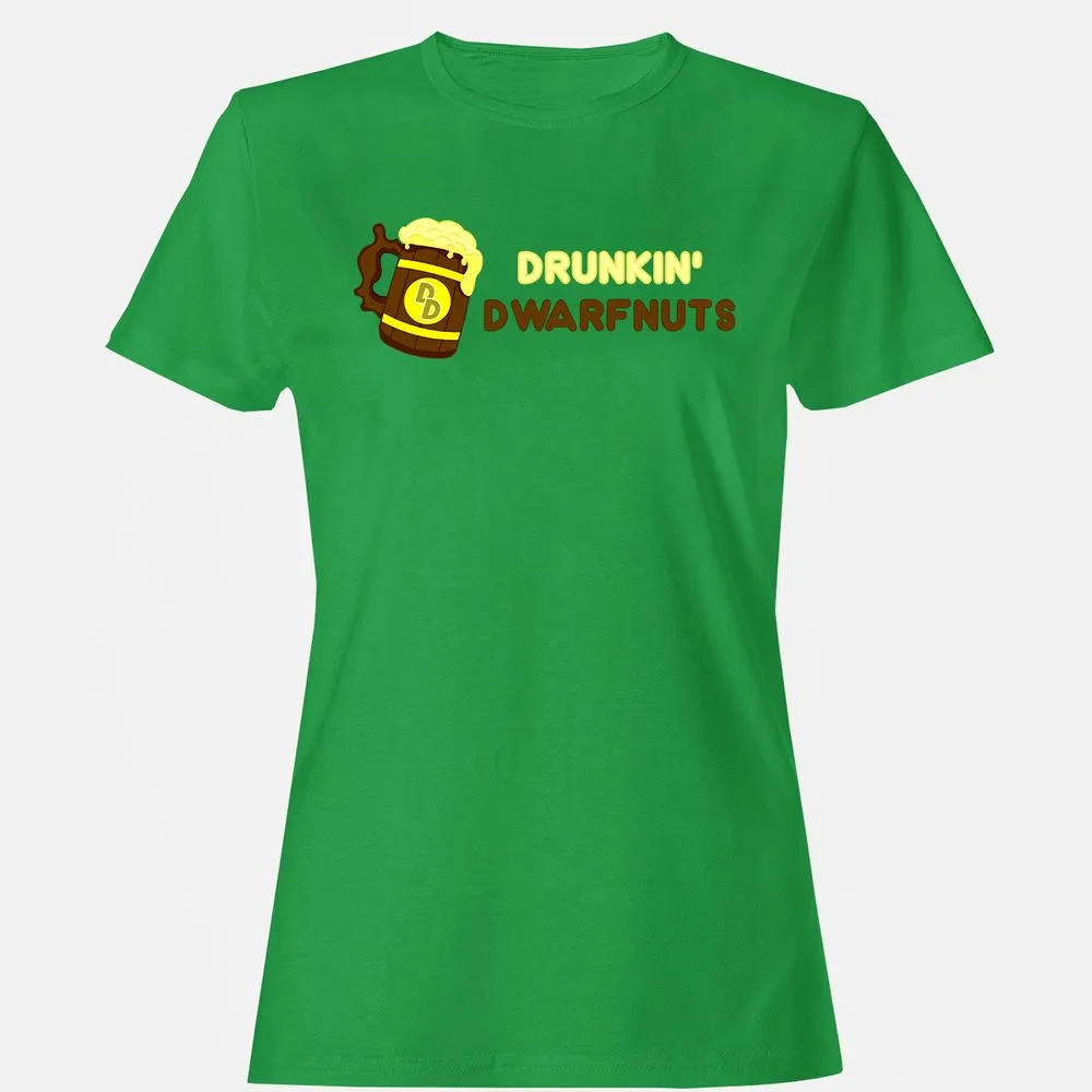 Drunkin' Dwartnuts Women's T-Shirt - Irish Green - 7