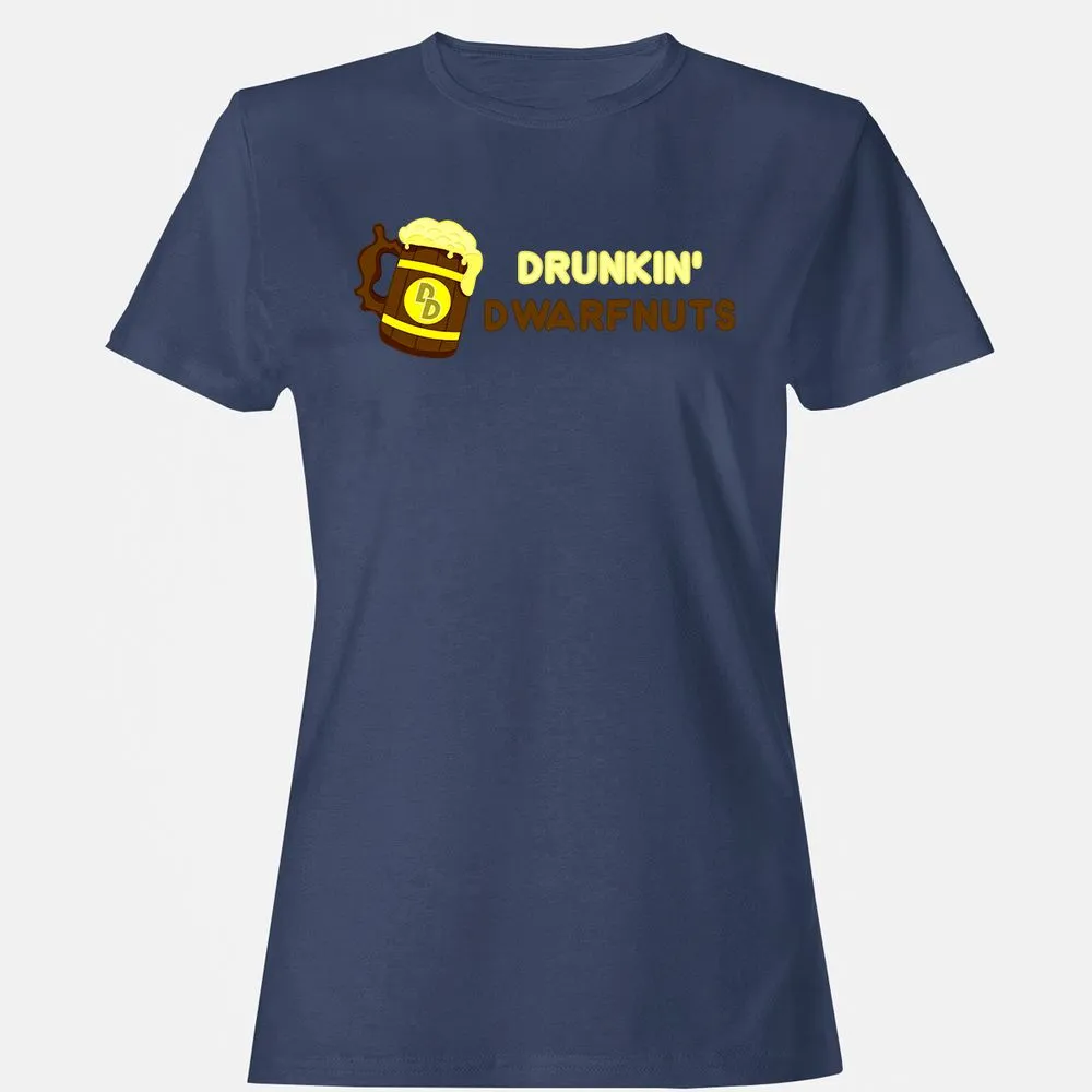 Drunkin' Dwartnuts Women's T-Shirt - Navy - 10