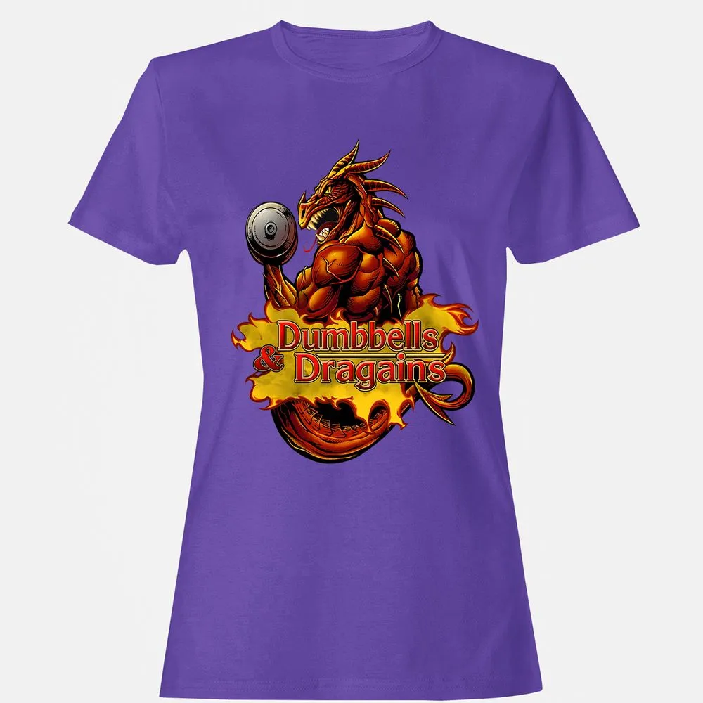 Dumbbells & Dragains Women's T-Shirt - Purple - 12