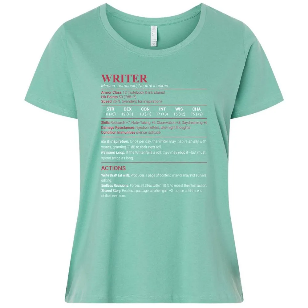 Writer Ladies Curvy Jersey - Saltwater - 7