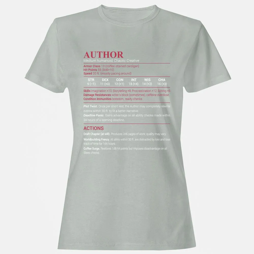 Author Women's T-Shirt - Ash - 2