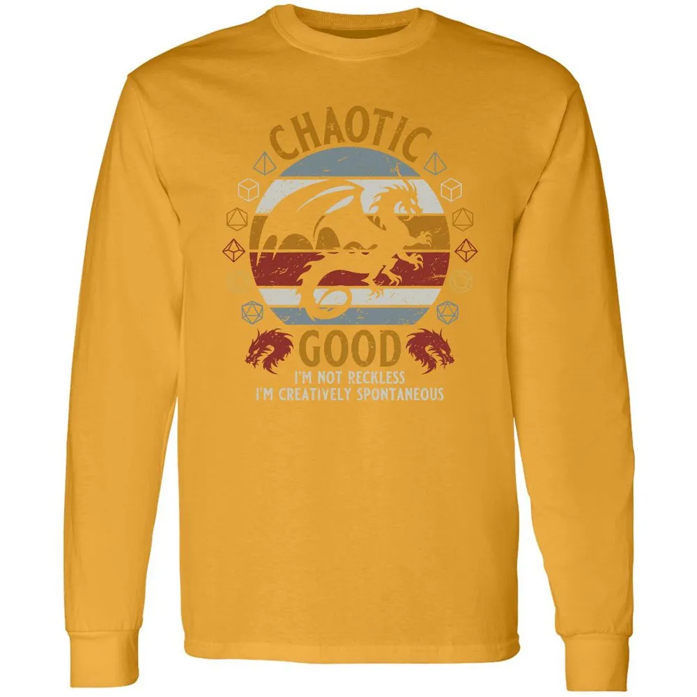 Chaotic Good Long Sleeve T-Shirt - Gold - 9
