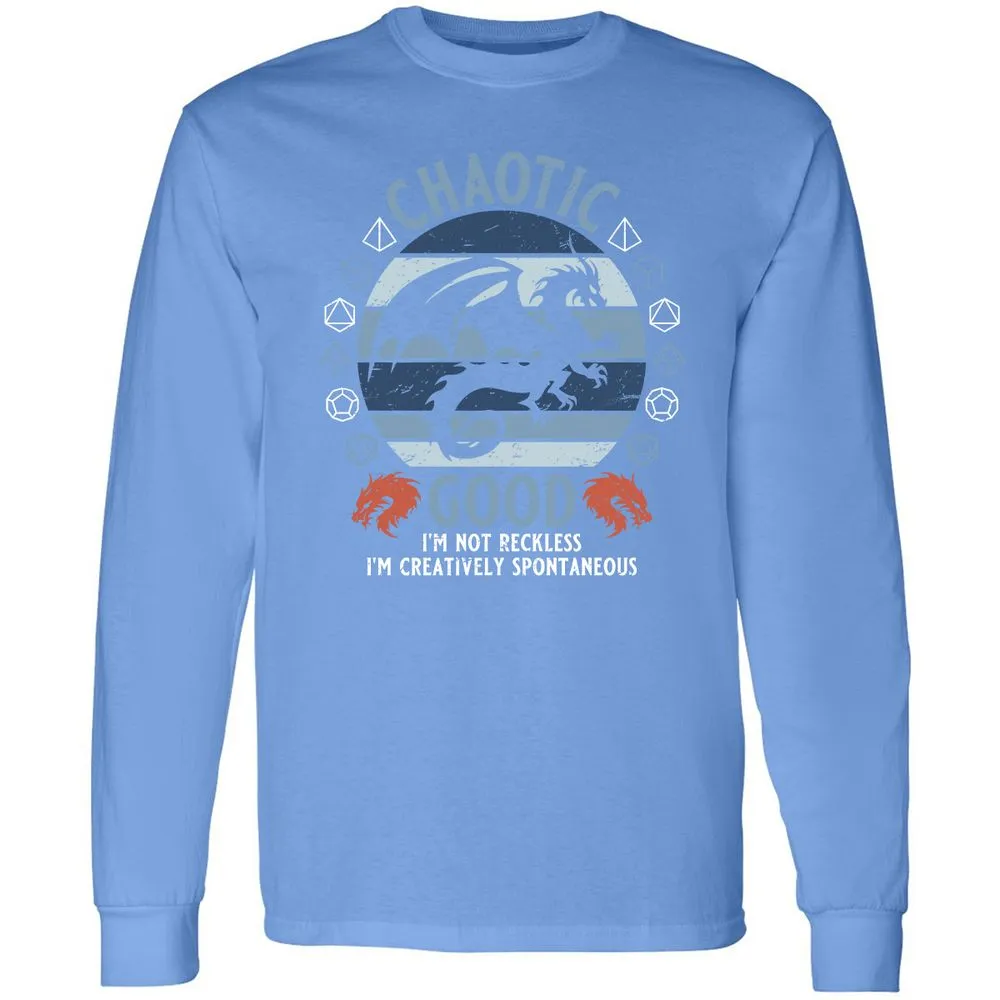 Chaotic Good 2 Long Sleeve T-Shirt - Carolina Blue - 12