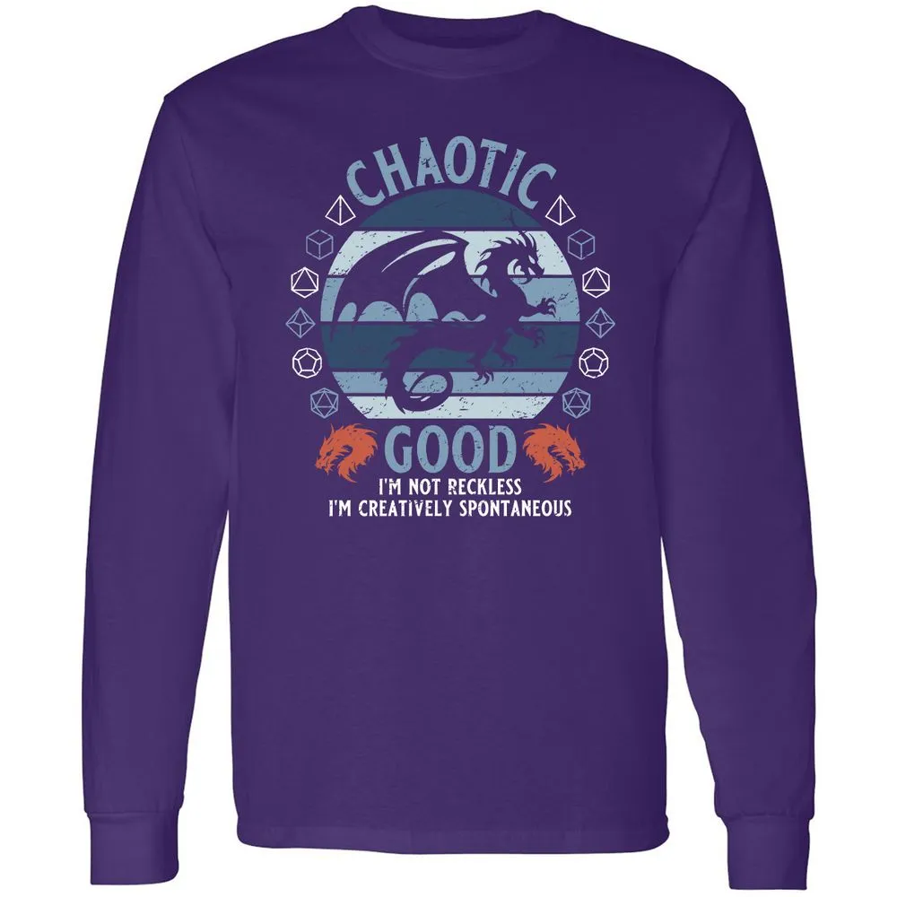 Chaotic Good 2 Long Sleeve T-Shirt - Purple - 13