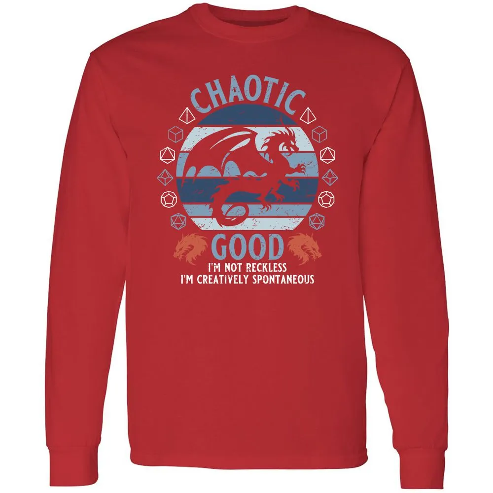 Chaotic Good 2 Long Sleeve T-Shirt - Red - 14
