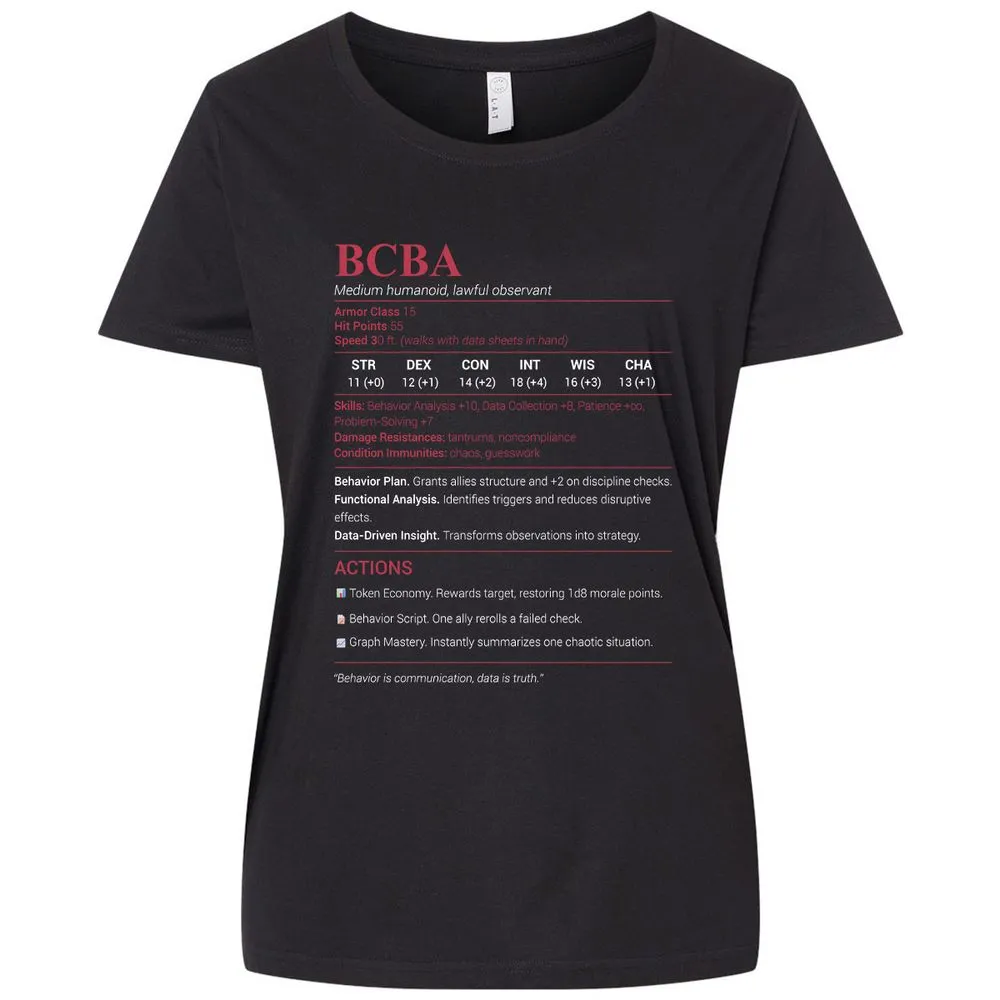 BCBA Ladies Curvy Jersey - Blended Black - 1