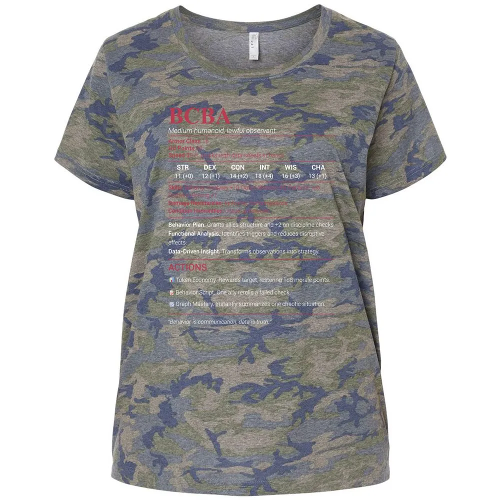 BCBA Ladies Curvy Jersey - Vintage Camo - 5