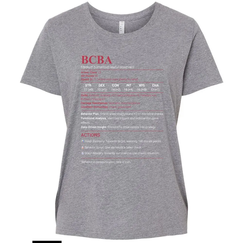 BCBA Ladies Curvy Jersey - Granite Heather - 9