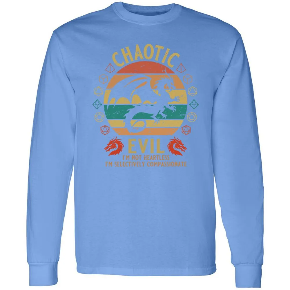 Chaotic Evil Long Sleeve T-Shirt - Carolina Blue - 12