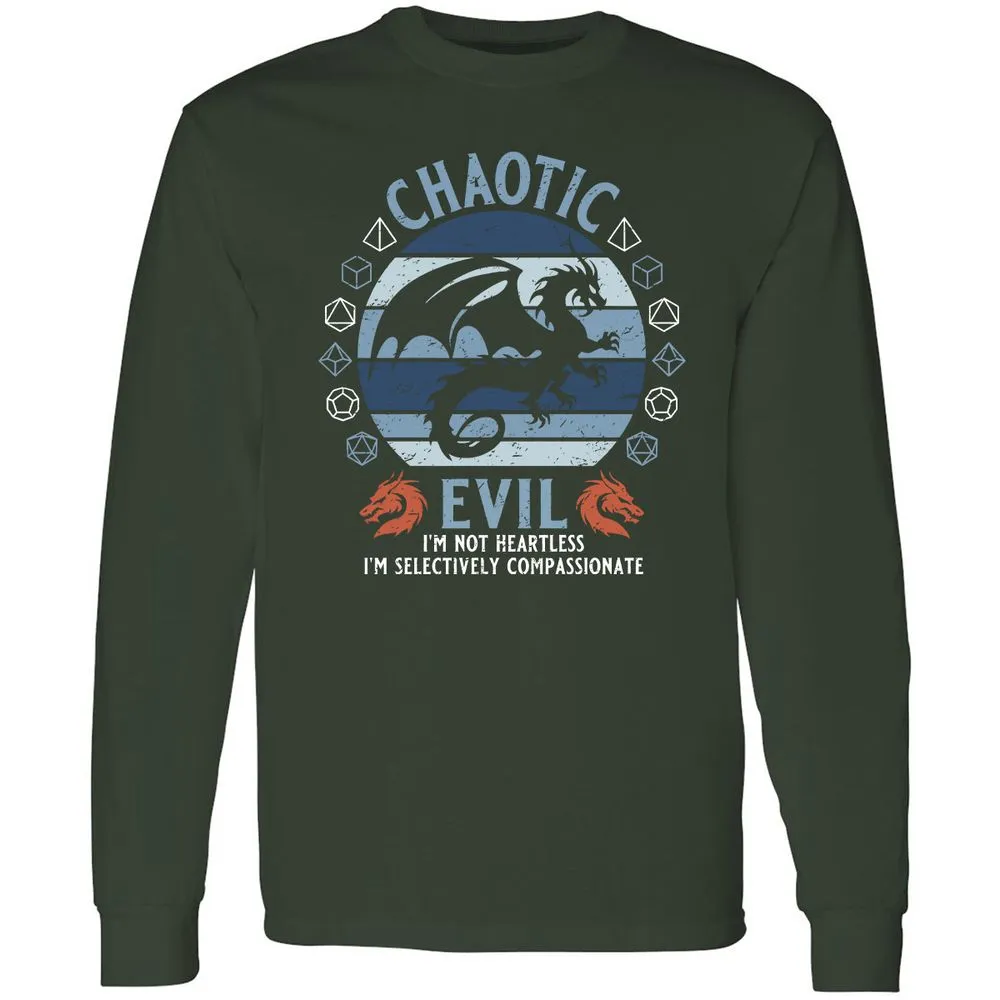 Chaotic Evil 2 Long Sleeve T-Shirt - Forest Green - 4