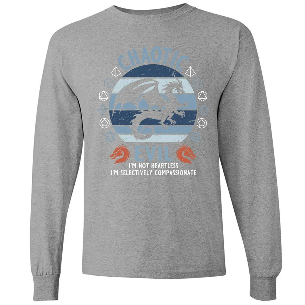 Chaotic Evil 2 Long Sleeve T-Shirt - Graphite Heather - 6
